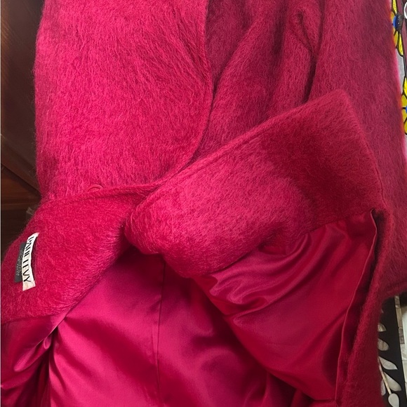 Vintage Paul Levy Fuchsia Pink Mohair Coat Bold Retro Maximalist Statement - Picture 6 of 9